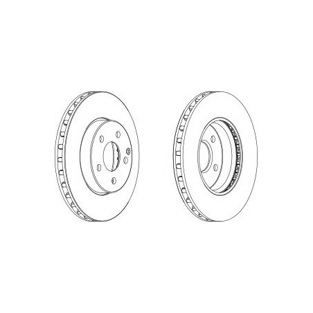DISCO FRENO ANT MERCEDES E CLASS (W211, S211)