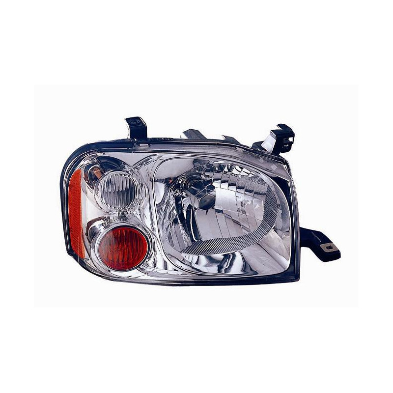 FARO FANALE PROIETTORE DX H4 CROMATA ELETTRICA NISSAN P/U NAVARA 2WD-4WD (D22) 2001 2010 OEM 260102TV2A