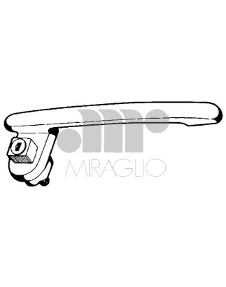 MANIGLIA PORTA EST IN ZAMA CROMATO ANT DX IVECO GAMMA Z - TURBO Z 50 9/1 1977 1991 OEM 4631727