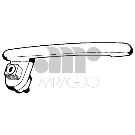 MANIGLIA PORTA EST IN ZAMA CROMATO ANT DX IVECO GAMMA Z - TURBO Z 50 9/1 1977 1991 OEM 4631727