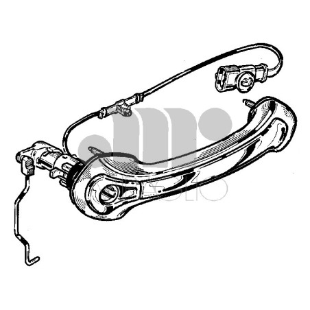 MANIGLIA PORTA EST SENZA BLOCCHETTO ANT DX LANCIA THESIS 2002  OEM 156031187