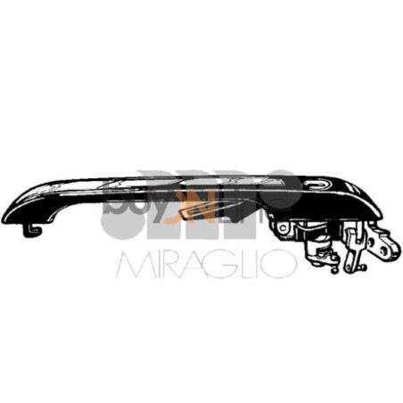 MANIGLIA PORTA EST SENZA BLOCCHETTO ANT SX AUDI 80 (8C2/8C5) 1991 1994 OEM 813837207