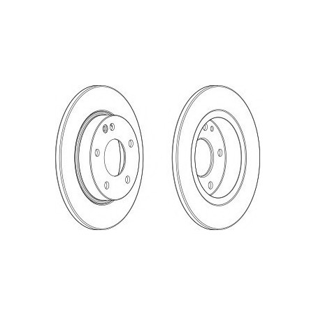 DISCO FRENO ANT MERCEDES A CLASS 1.4 (SOLID)98 -  