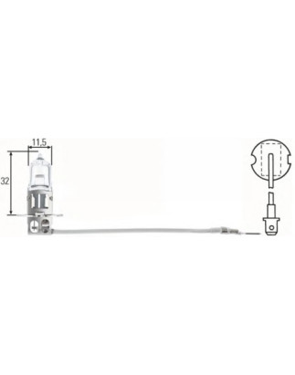 LAMPADA H3 BLU