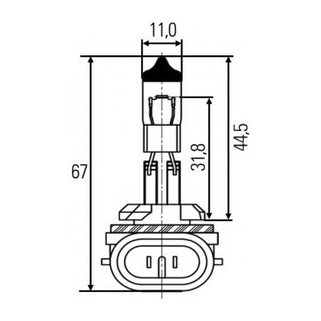 H27W/2 12V 27W STANDARD