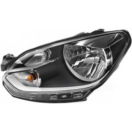 FARO SX H4 C/MOT EL VW UP 01/12  PARAB NERA C/BORDO CROM