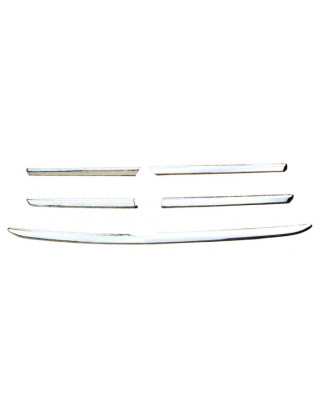 KIT MODANATURE GRIGLIA RADIATORE CROMATE 5 PEZZI MERCEDES-BENZ ML (W163) 1998 2005 OEM A1638801085