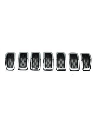 GRIGLIE ANT NERA/CROMATA COMPLETA 7 PEZZI JEEP CHEROKEE (KL) 2014 2019