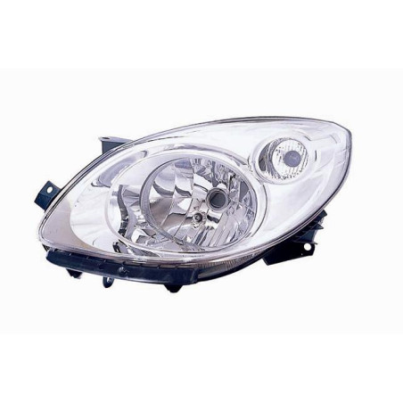 FARO FANALE PROIETTORE SX H4 CROMATA RENAULT TWINGO (CN0) 2007 2012 OEM 7701063997