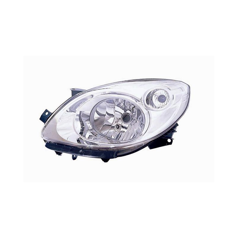 FARO FANALE PROIETTORE DX H4 CROMATA RENAULT TWINGO (CN0) 2007 2012 OEM 7701063996