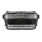 GRIGLIE PARAURTI ANT CENTRALE NERA LUCIDA CROMATA AUDI A1 (8X1/8XK/8XA/8XF) 2014 2018 OEM 8XA853651BT94