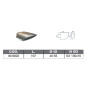 TERMINALE IN ACCIAO INOX ID 40 55 197 SX130X70