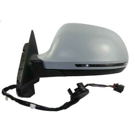 RETROVISORE ELETTRICO SINISTRO 8 PIN CON PRIMER TERMICO ASFERICO CON FANALINO INTEGRATO AUDI A3 0103  0108 VERS 012008 , AUDI A