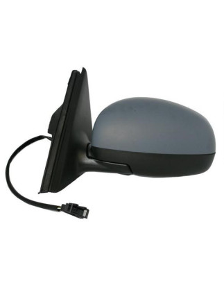RETROVISORE ELETTRICO SINISTRO CON PRIMER TERMICO ASFERICO SKODA FABIA 0107  0110, SKODA FABIA 0110  0114, SKODA ROOMSTER 0110 