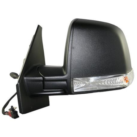 RETROVISORE MECCANICO DESTRO NERO CON FANALINO INTEGRATO FIAT DOBLO 0109  0115, FIAT DOBLO 0115 VERS COMBIPANORAMA , OPEL COMBO