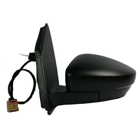 RETROVISORE MECCANICO DESTRO NERO CON FANALINO INTEGRATO CON CONNETTORE QUADRATO VOLKSWAGEN CROSS POLO 0109  0117, VOLKSWAGEN P