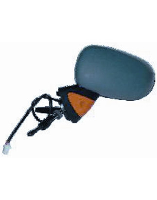 RETROVISORE MECCANICO SINISTRO CON PRIMER ASFERICO CON FANALINO INTEGRATO ARANCIO RENAULT MODUS 0105  0108