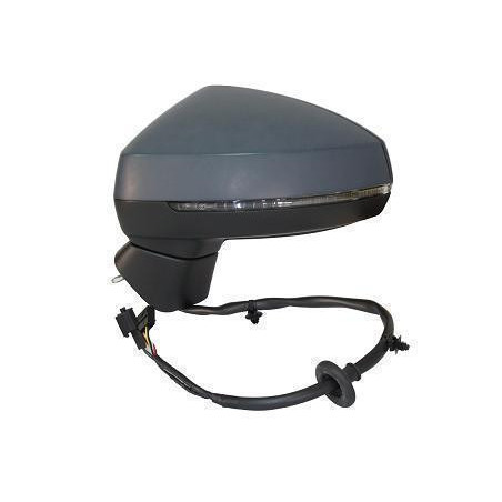 RETROVISORE ELETTRICO DESTRO 14 PIN CON PRIMER TERMICO ASFERICO RICHIUDIBILE ELETTRICAMENTE CON FANALINO INTEGRATO CON MEMORIA 