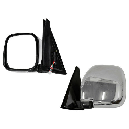 RETROVISORE ELETTRICO SINISTRO BRACCIO CROMATO TERMICO RICHIUDIBILE ELETTRICAMENTE MITSUBISHI PAJERO 0101  0107