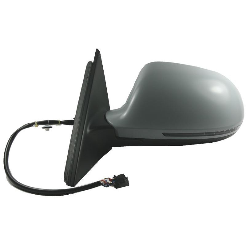 RETROVISORE ELETTRICO DESTRO 6 PIN CON PRIMER TERMICO CON FANALINO INTEGRATO AUDI A4 0107  0111 VERS 2010