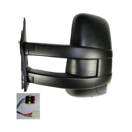 RETROVISORE MANUALE DESTRO BRACCIO LUNGO CON FANALINO INTEGRATO IVECO DAILY 0107  0111 VERS 012009 , IVECO DAILY 0111  0114