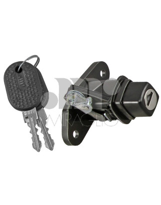CHIUSURA COFANO IN PLASTICA NERO POSTERIORE CON CHIAVE FIAT UNO 0183  0189, FIAT UNO 0189  0193