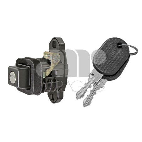 CHIUSURA COFANO IN PLASTICA NERO POSTERIORE CON GUARNIZIONE CON CHIAVE FIAT UNO 0189  0193