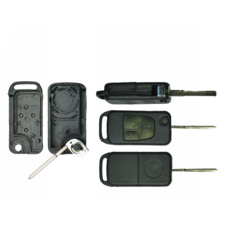 GUSCIO CHIAVE NERO 3 TASTI: TASTO APERTURA TASTO CHIUSURA TASTO PORTELLONE LAMA HU64 MERCEDES-BENZ C CLASS W202 0193  0199, MER