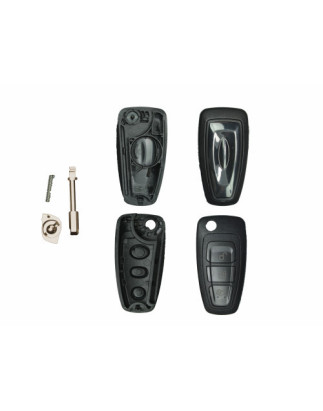 GUSCIO CHIAVE NERO 3 TASTI: TASTO APERTURA TASTO CHIUSURA TASTO PORTELLONE LAMA FO21 FORD B-MAX 011  FORD FIESTA 0108  0113, FO