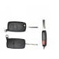 GUSCI PER CHIAVI NERO 3+1 TASTI:  TASTO APERTURA TASTO CHIUSURA TASTO PORTELLONE TASTO PANIC LAMA HU64 AUDI A3 0103  0108, AUDI