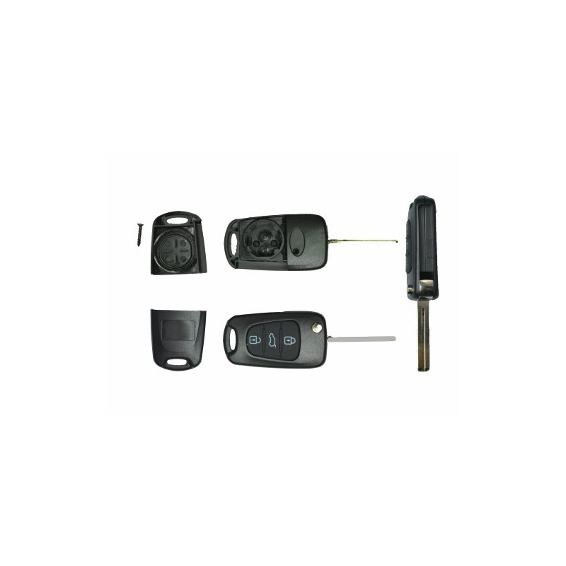 GUSCIO CHIAVE NERO 3 TASTI: TASTO APERTURA TASTO CHIUSURA TASTO PORTELLONE LAMA TOY49 KIA PICANTO 0104  0108, KIA PICANTO 0108 