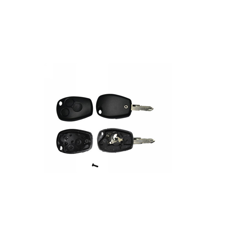 GUSCIO CHIAVE NERO 3 TASTI: TASTO APERTURA TASTO CHIUSURA TASTO PORTELLONE LAMA NE72 RENAULT CLIO 0198  0101, RENAULT KANGOO 01