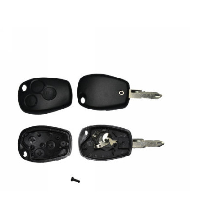 GUSCIO CHIAVE NERO 3 TASTI: TASTO APERTURA TASTO CHIUSURA TASTO PORTELLONE LAMA NE72 RENAULT CLIO 0198  0101, RENAULT KANGOO 01