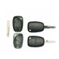GUSCIO CHIAVE NERO 2 TASTI: TASTO APERTURA TASTO CHIUSURA LAMA NE73 RENAULT KANGOO 0103  0108, RENAULT MEGANE CABRIO 0103  0106