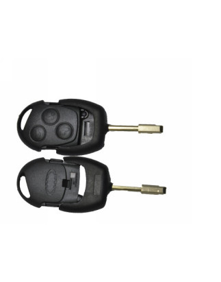 GUSCIO CHIAVE NERO 3 TASTI: TASTO APERTURA TASTO CHIUSURA TASTO PORTELLONE LAMA FO21 FORD FIESTA 0199  010  FORD FOCUS 0198  01