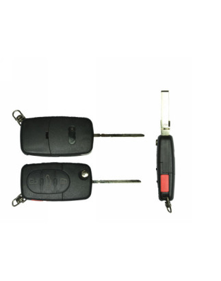 GUSCIO CHIAVE NERO 3+1 TASTI:  TASTO APERTURA TASTO CHIUSURA TASTO PORTELLONE TASTO PANIC LAMA HU66 AUDI A3 0103  0108, AUDI A3