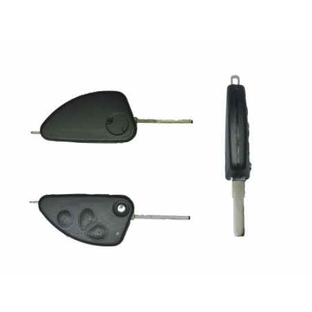 GUSCIO CHIAVE NERO 3 TASTI: TASTO APERTURA TASTO CHIUSURA TASTO PORTELLONE LAMA SIP22 ALFA ROMEO 147 0100  0110, ALFA ROMEO 156