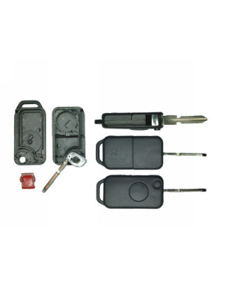 GUSCIO CHIAVE NERO 1 TASTI: TASTO APERTURA TASTO CHIUSURA LAMA HU39 MERCEDES-BENZ C CLASS W202 0193  0199, MERCEDES-BENZ C CLAS
