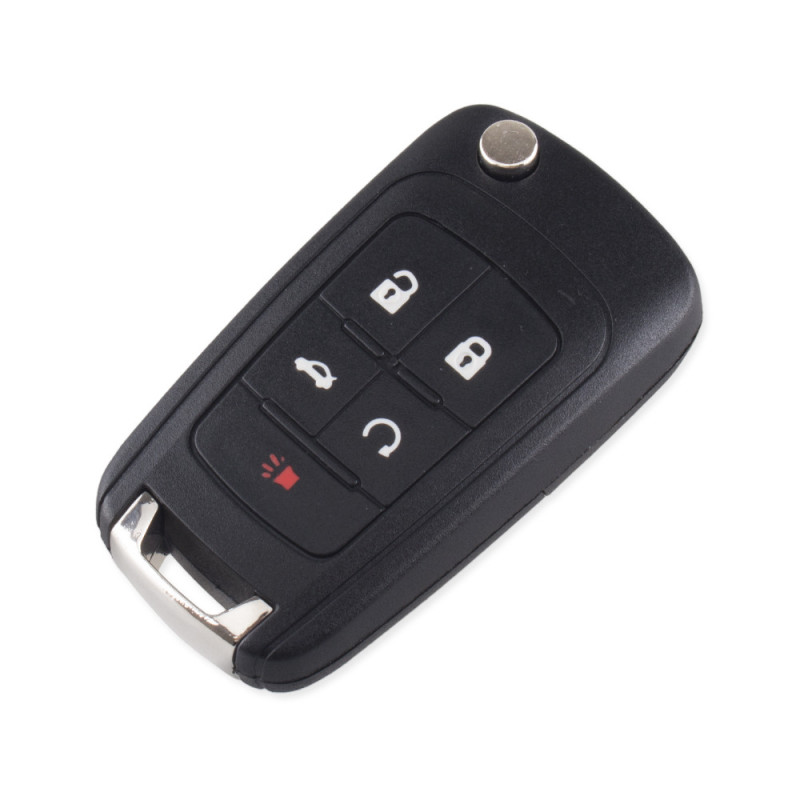 GUSCIO CHIAVE NERO 4+1 TASTI: TASTO APERTURA TASTO CHIUSURA TASTO PORTELLONE TASTO PANIC LAMA DWO5 CHEVROLET AVEO HB-LB 0108  0
