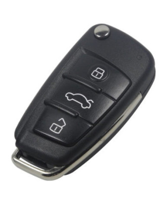 GUSCIO CHIAVE NERO 3 TASTI: SOLO PARTE ESTERNA  NO ALLOGGIO BATTERIA E NON PORTA LA CHIAVE  TASTO APERTURA TASTO CHIUSURA TASTO