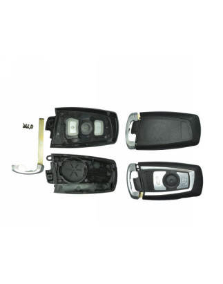 GUSCIO CHIAVE NERO CON TASTI ARGENTO 3 TASTI: TASTO APERTURA TASTO CHIUSURA TASTO PORTELLONE LAMA DI EMERGENZA BMW SERIES 5 E34