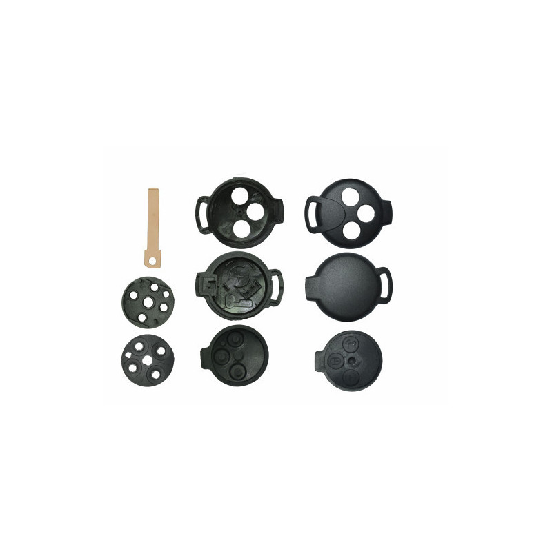 GUSCIO CHIAVE NERO 3 TASTI: TASTO APERTURA TASTO CHIUSURA TASTO PORTELLONE LAMA HU101 SMART FORFOUR 0104  0115, SMART FORTWO 01