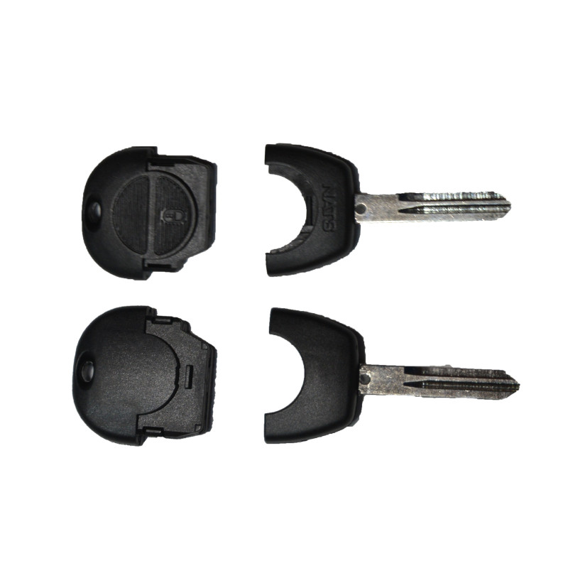 GUSCIO CHIAVE NERO 2 TASTI: NUOVO STILE TASTO APERTURA TASTO CHIUSURA LAMA NSN14 NISSAN ALMERA N16 HB 0100  0106, NISSAN ALMERA