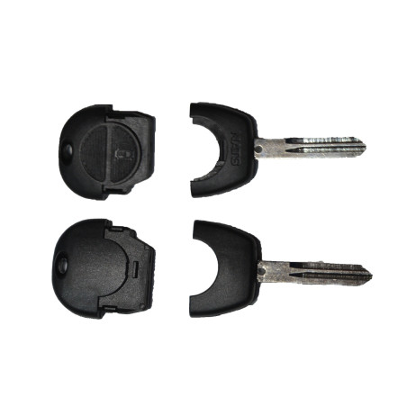 GUSCIO CHIAVE NERO 2 TASTI: NUOVO STILE TASTO APERTURA TASTO CHIUSURA LAMA NSN14 NISSAN ALMERA N16 HB 0100  0106, NISSAN ALMERA