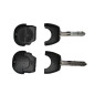 GUSCIO CHIAVE NERO 2 TASTI: NUOVO STILE TASTO APERTURA TASTO CHIUSURA LAMA NSN14 NISSAN ALMERA N16 HB 0100  0106, NISSAN ALMERA