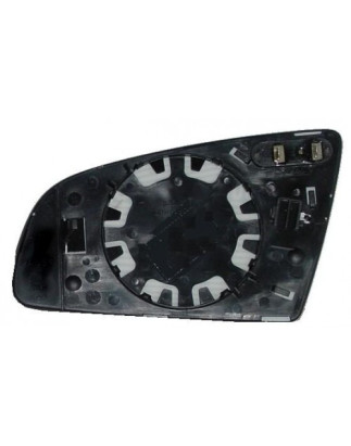 VETRO CON PIASTRA SINISTRO CROMATO ASFERICO AUDI A3 0103  0108, AUDI A3 0196  0103, AUDI A4 0100  0104