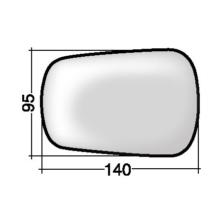 VETRO CON PIASTRA SINISTRO TERMICO FORD FIESTA 0102  0108 VERS 2006 , FORD FUSION 0102  0112