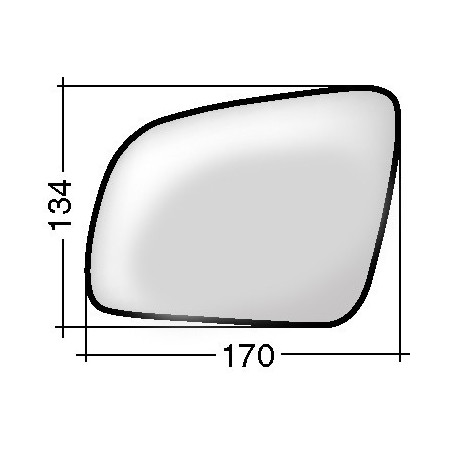 VETRO CON PIASTRA SINISTRO ASFERICO TERMICO MERCEDES-BENZ C CLASS W204 0107  0111, MERCEDES-BENZ C CLASS W204 COUPE 0111  0115