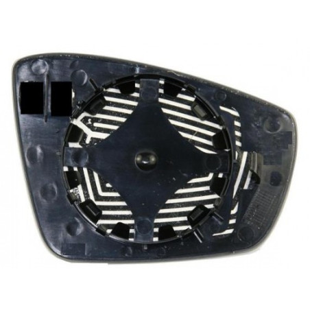 VETRO CON PIASTRA DESTRO CROMATO VOLKSWAGEN POLO 0109  0114, VOLKSWAGEN POLO 0114  0117