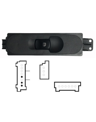 PULSANTIERA ALZACRISTALLI PORTA ANTERIORE DESTRA 3 PIN 1 INTERRUTTORI MERCEDES-BENZ SPRINTER W907 0118, MERCEDES-BENZ SPRINTER 